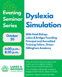 Dyslexia Simulation graphic